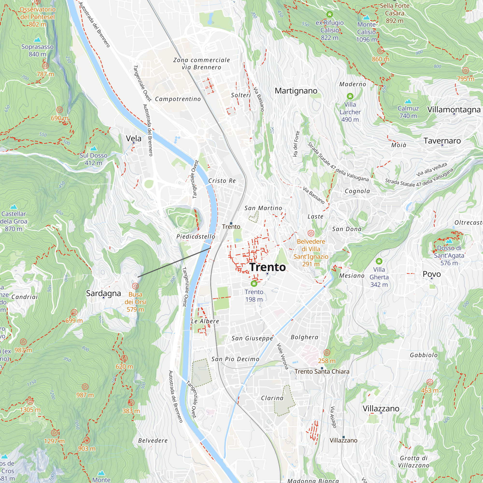 Trento map