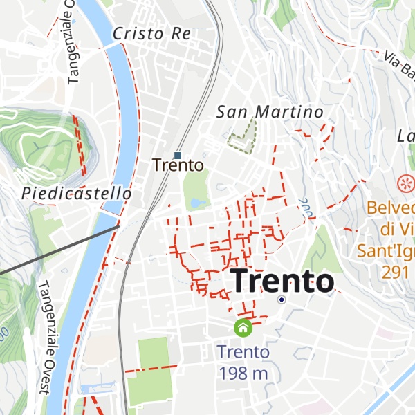 Map of Trento