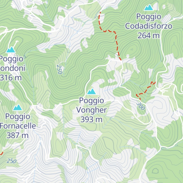 Map of Poggio Vongher