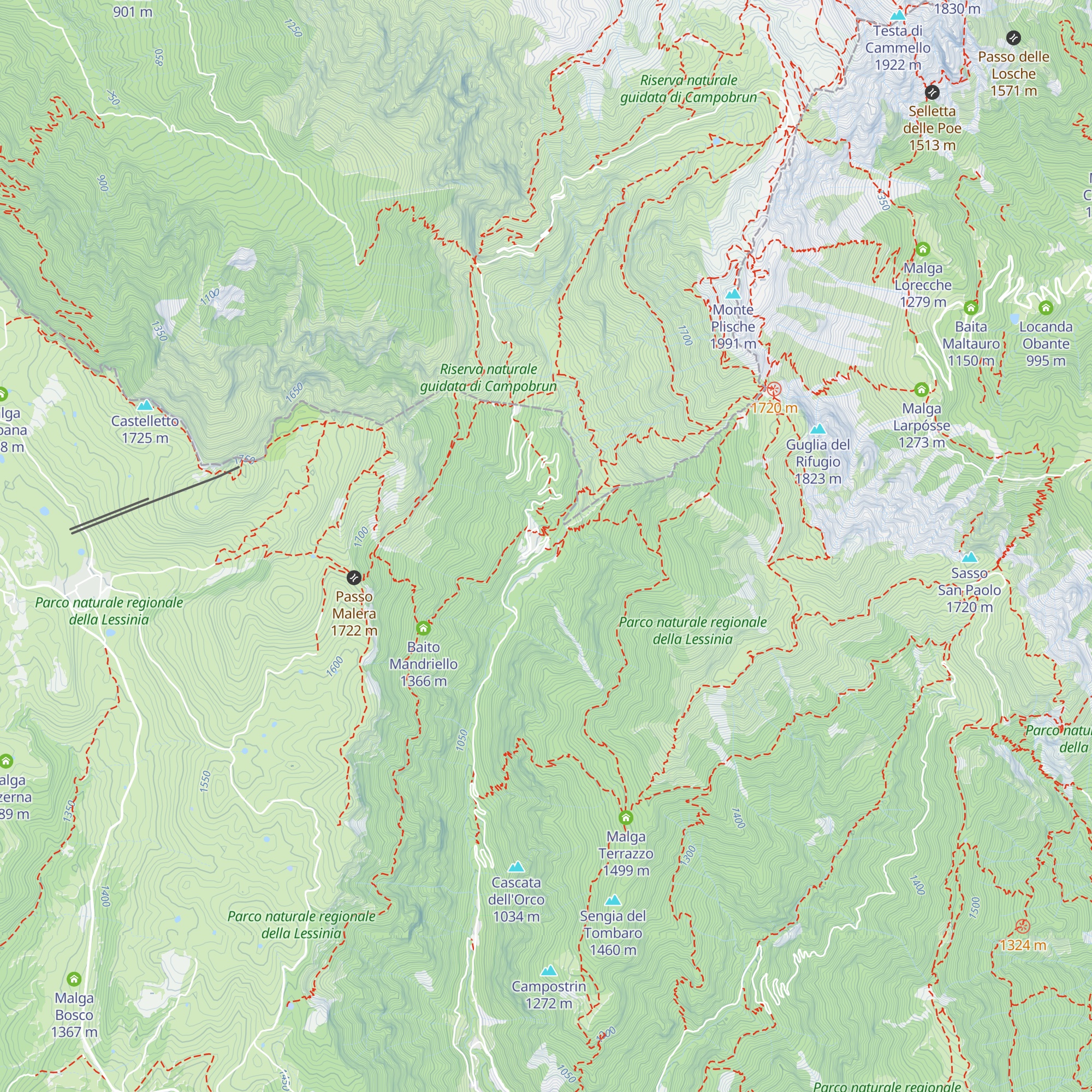 Centro Eduucazione Naturalistca Dogana Vecchia map