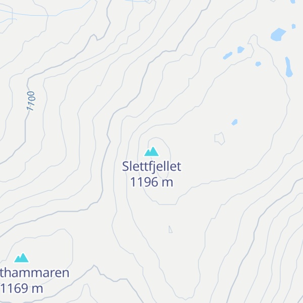 Map of Slettfjellet