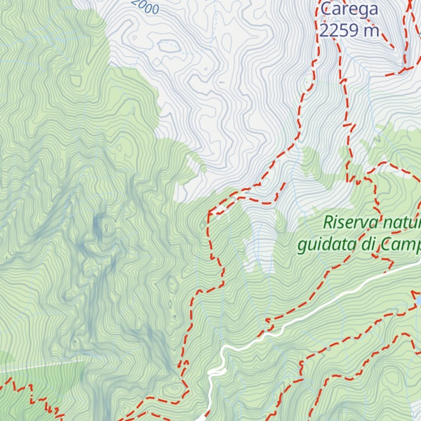 Map of Cima Tibet