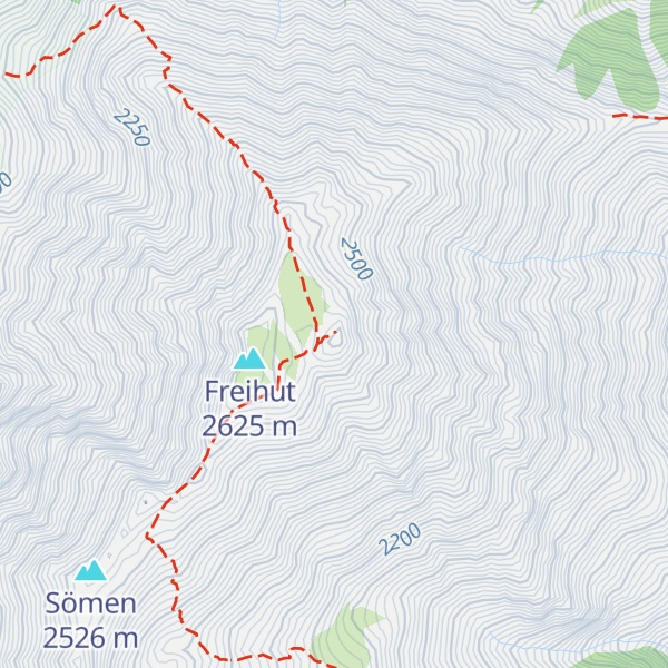 Map of Freihut (Gipfelkreuz)
