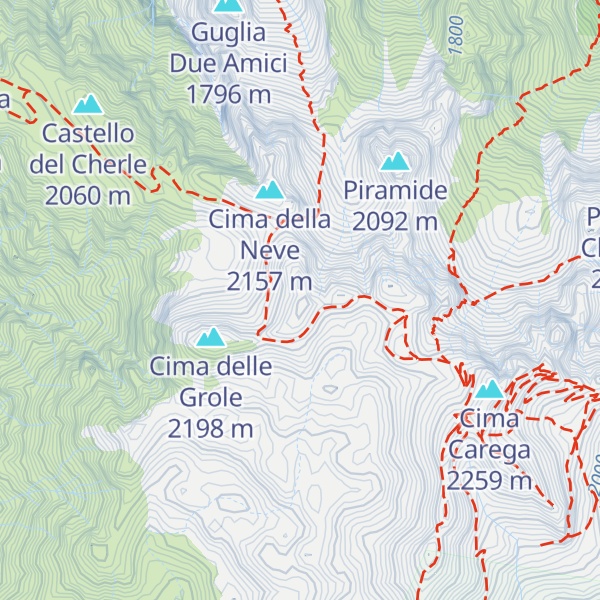 Map of Cima Posta
