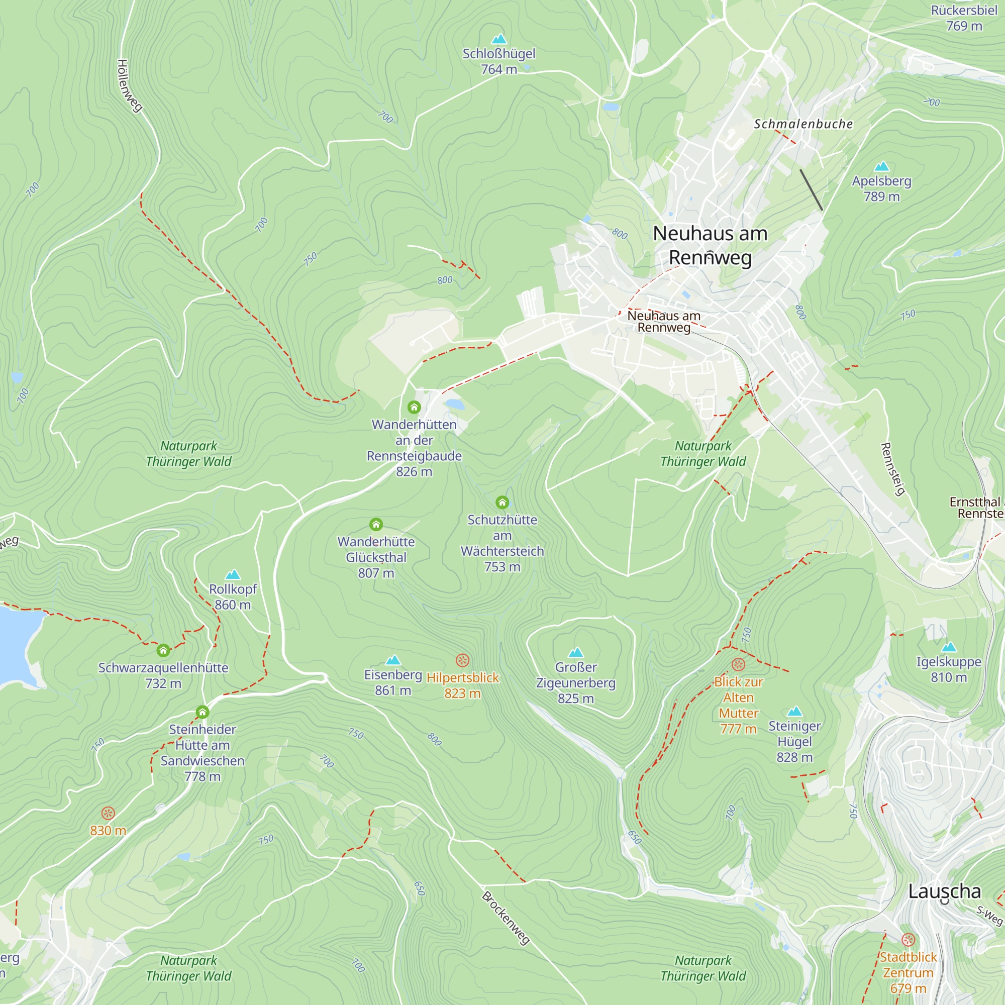Schutzhütte am Wächtersteich map