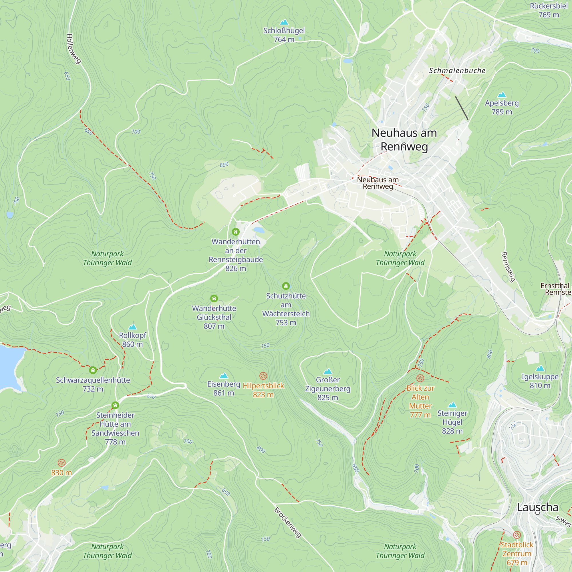 Schutzhütte am Wächtersteich map