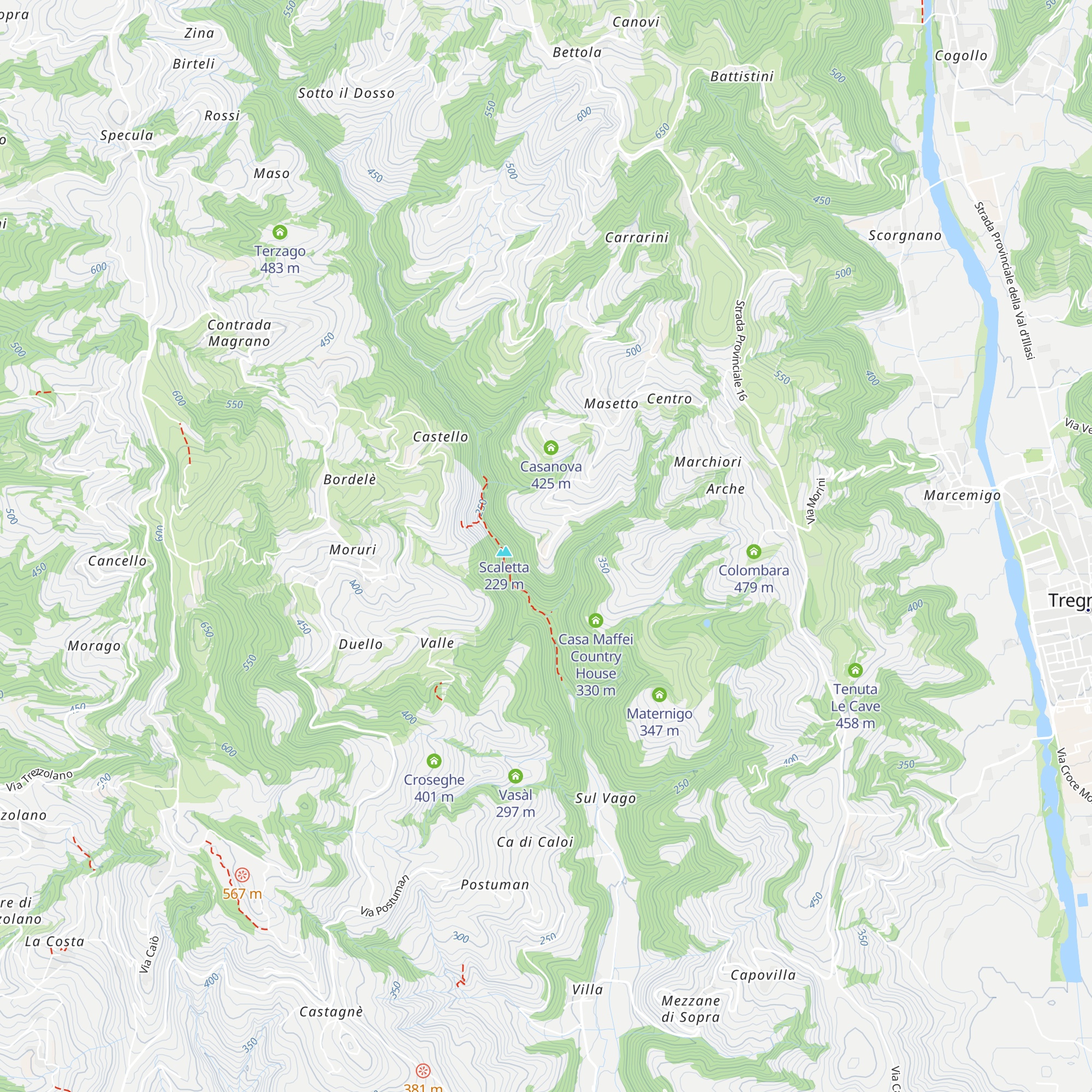 Cornesello map