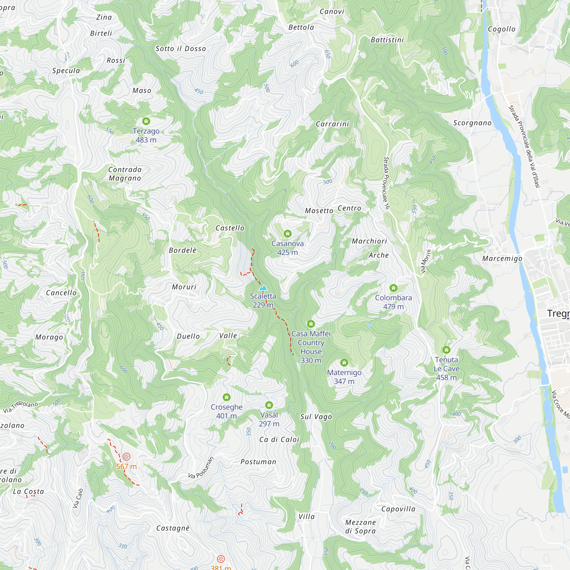 Cornesello map