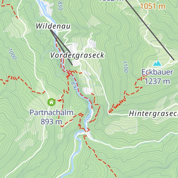 Map of Kaiserschmarrn-Alm