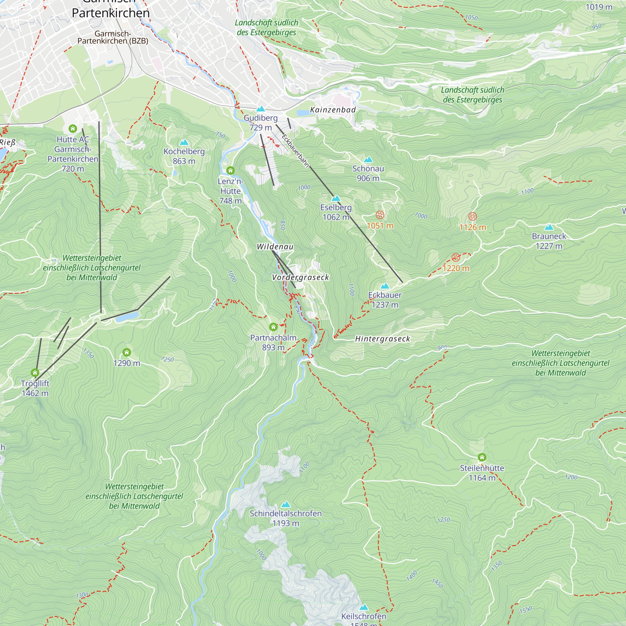 Kaiserschmarrn-Alm map
