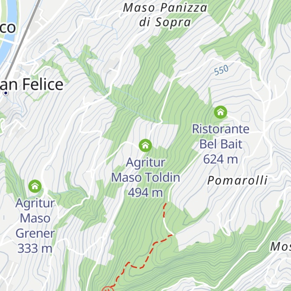 Map of Agritur Maso Toldin