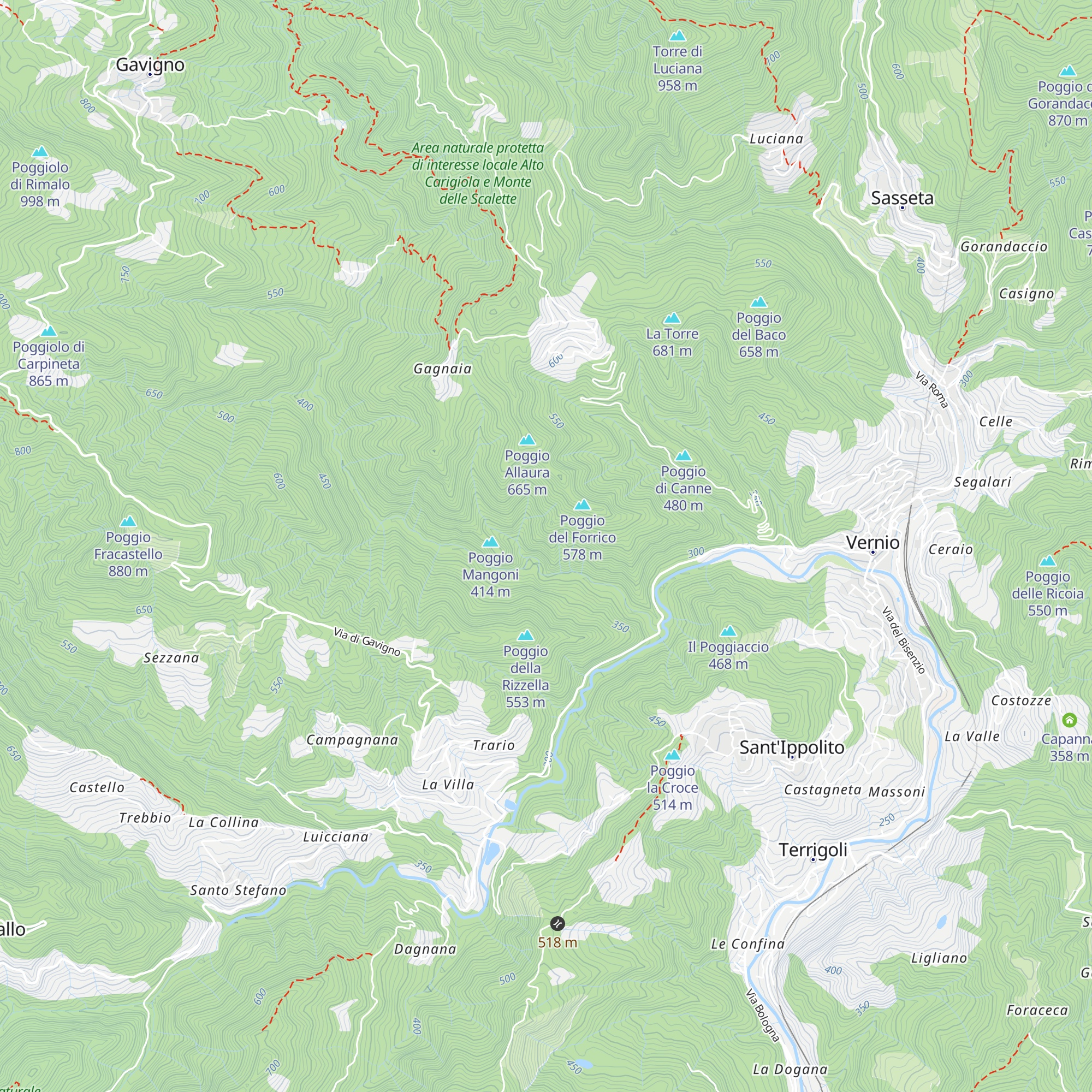 Capanna del Tocchino map