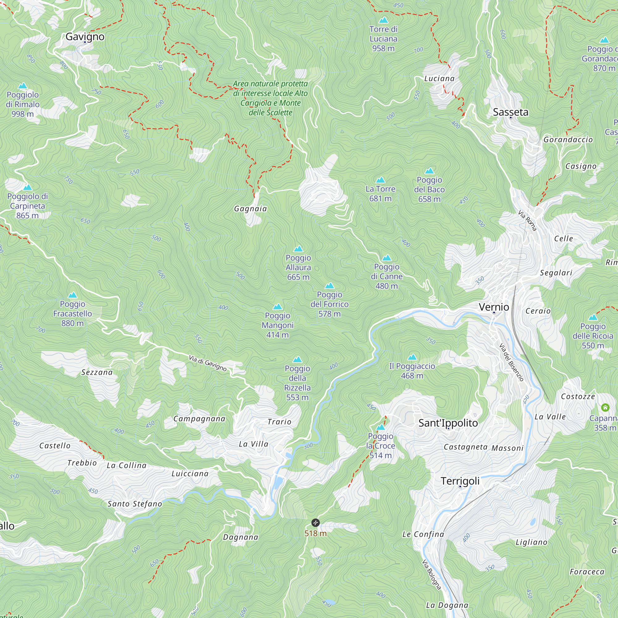Capanna del Tocchino map