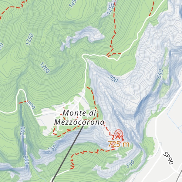 Map of Monte Cavallo
