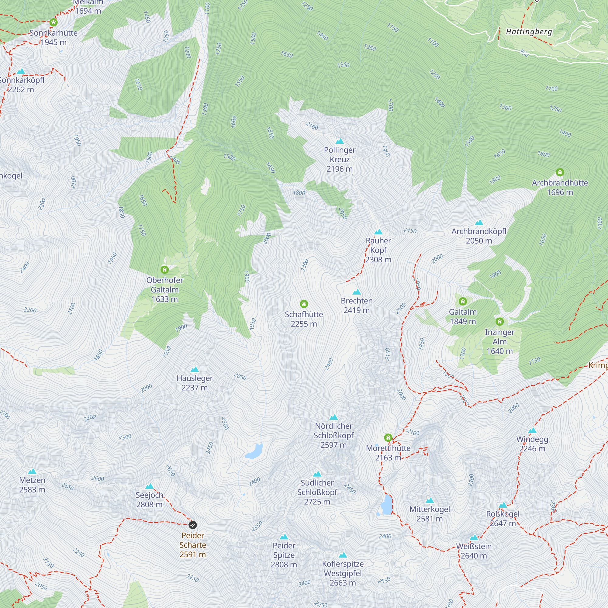 Schafhütte map