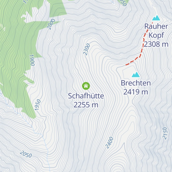 Map of Schafhütte