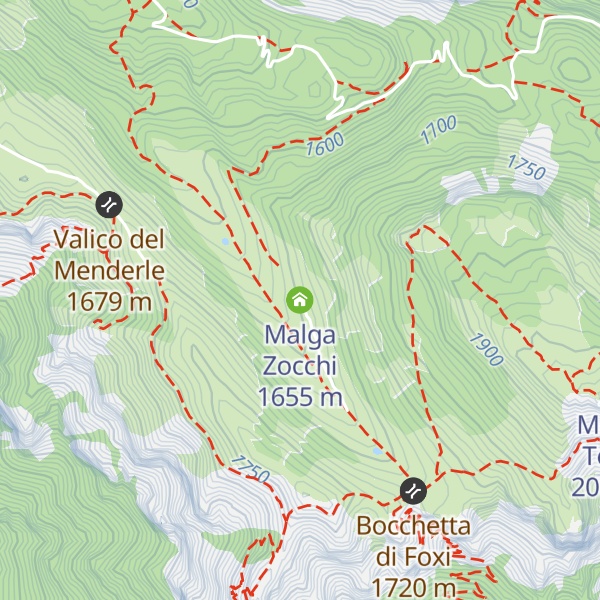Map of Malga Zocchi