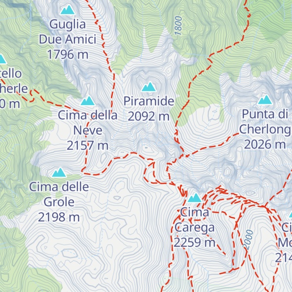 Map of Cima del Cherlong
