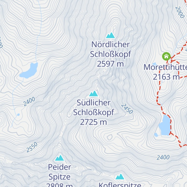 Map of Südlicher Schloßkopf
