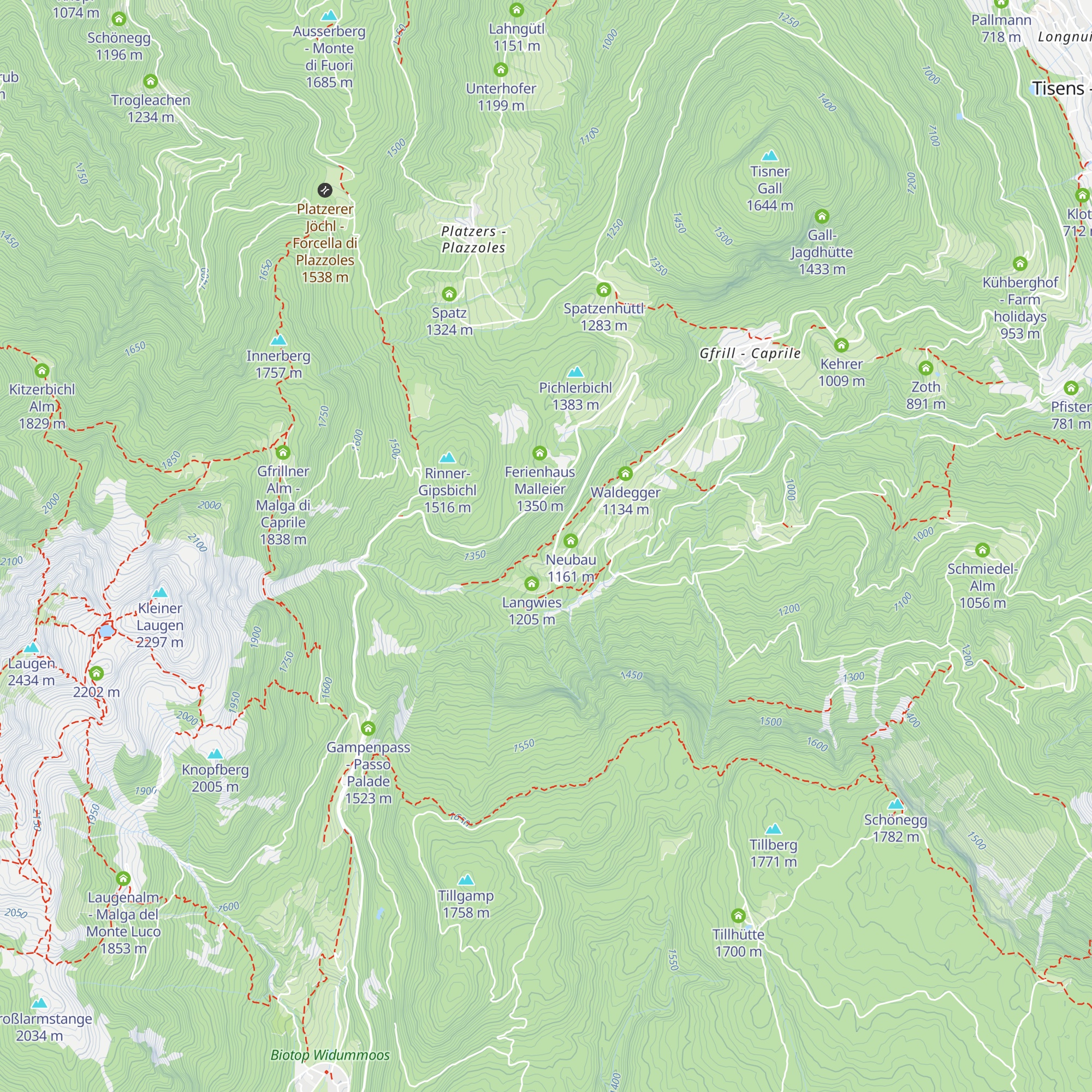 Ferienhaus Brunner map
