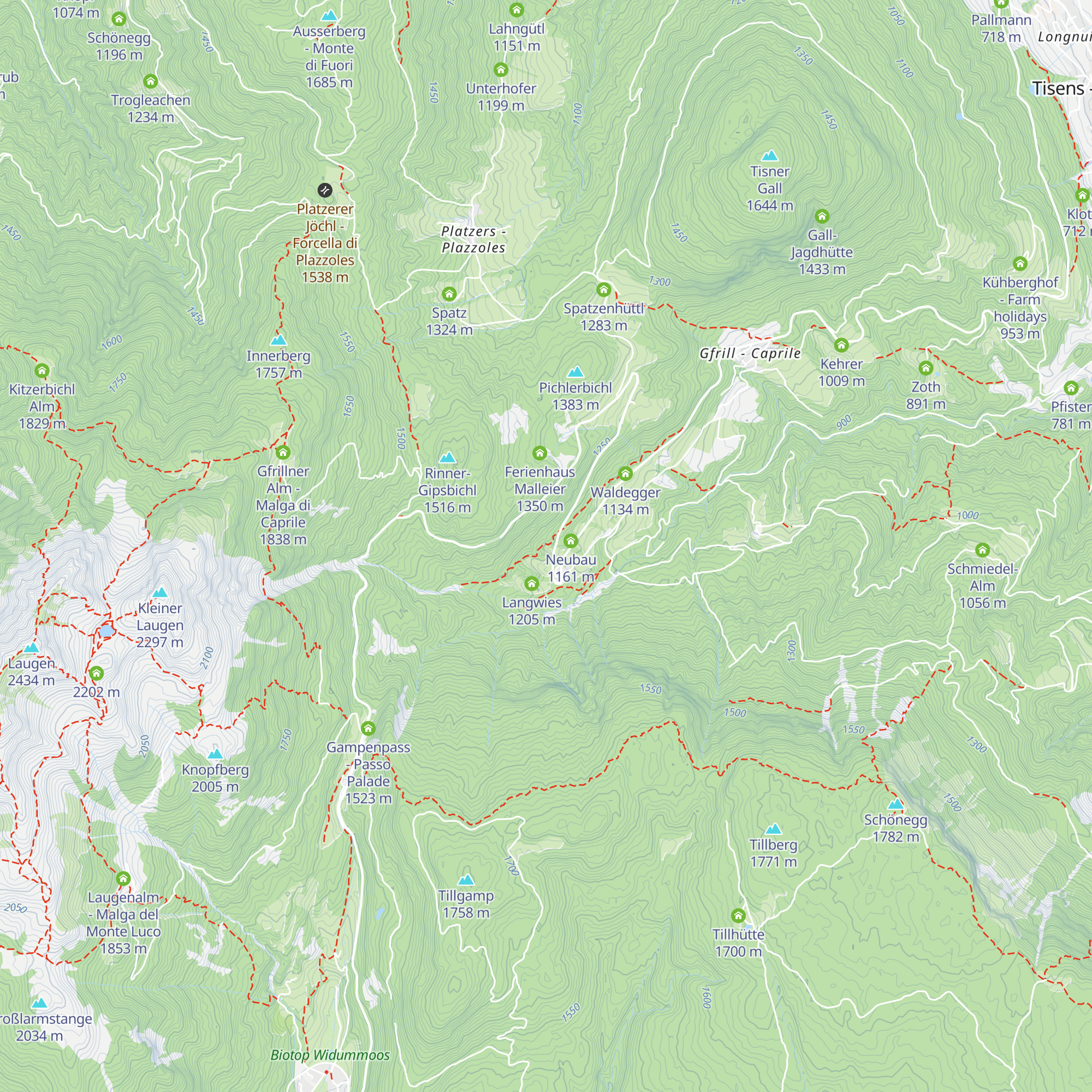 Ferienhaus Brunner map