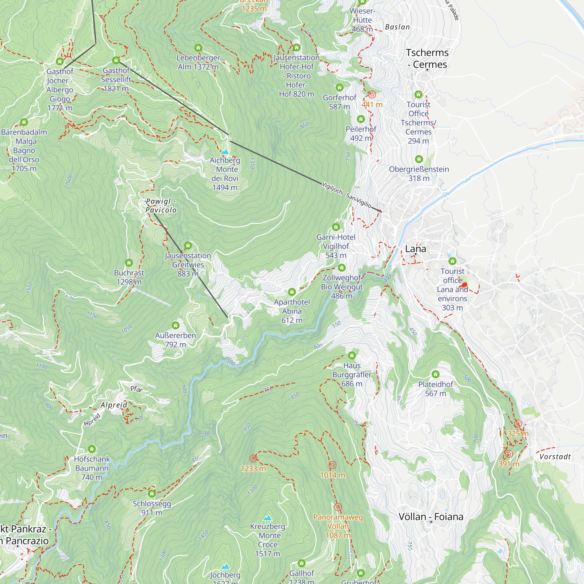 Aparthotel Abinà map