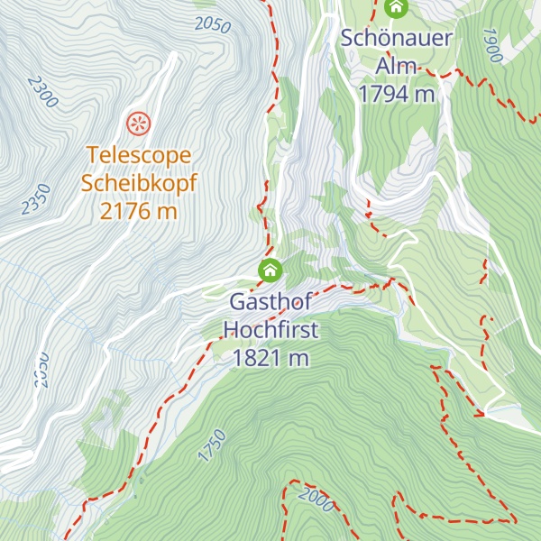 Map of Gasthof Hochfirst
