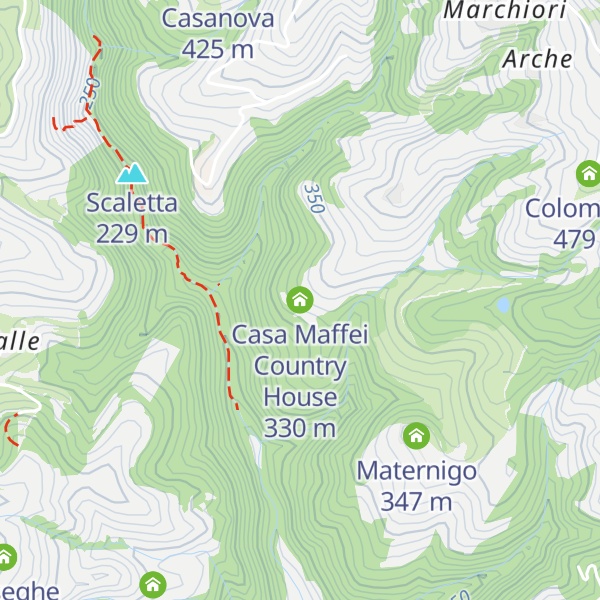 Map of Casa Maffei Country House