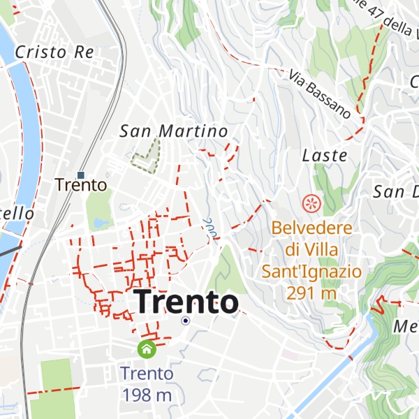 Map of Castello del Buonconsiglio