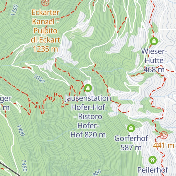 Map of Jausenstation Hofer-Hof - Ristoro Hofer-Hof