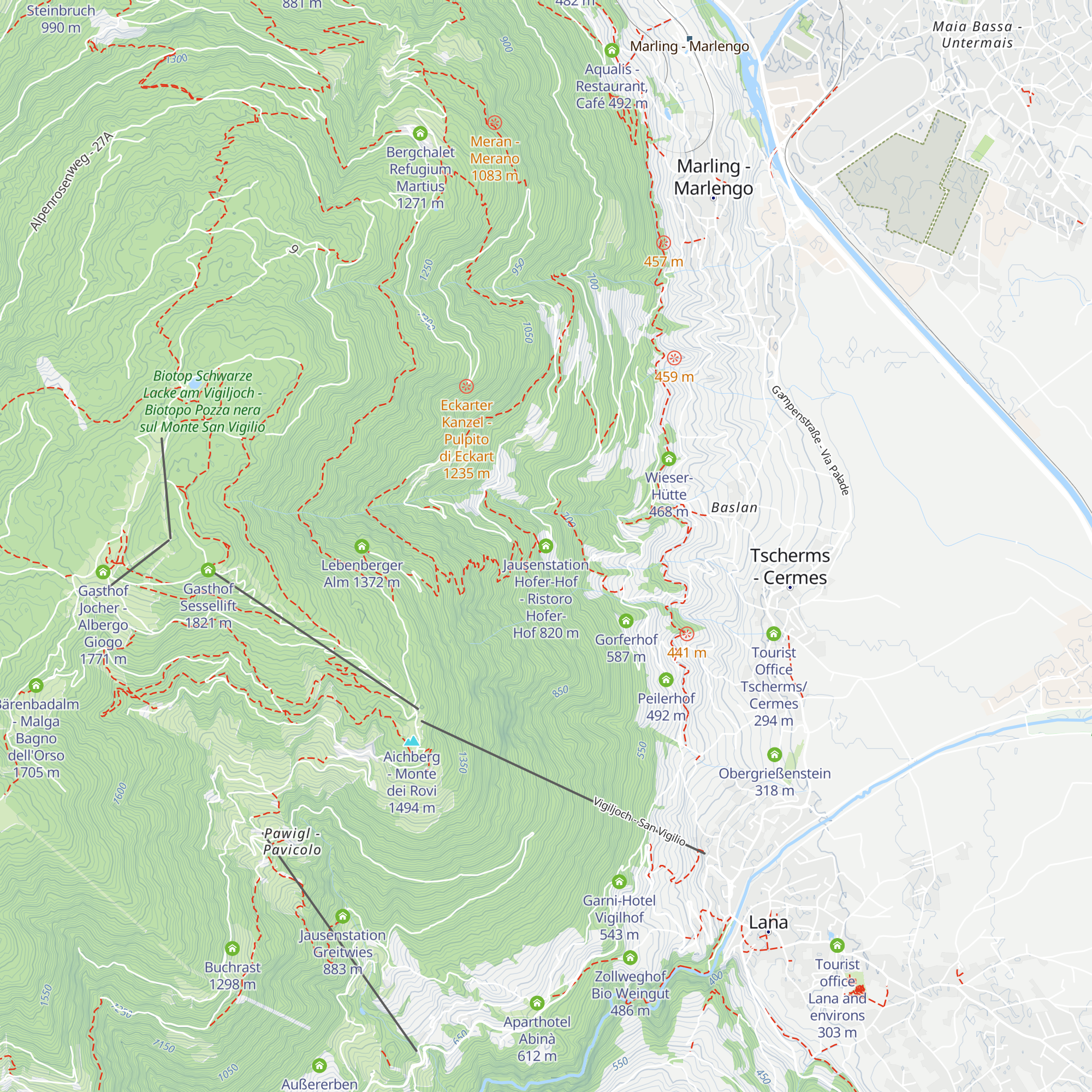Jausenstation Hofer-Hof - Ristoro Hofer-Hof map