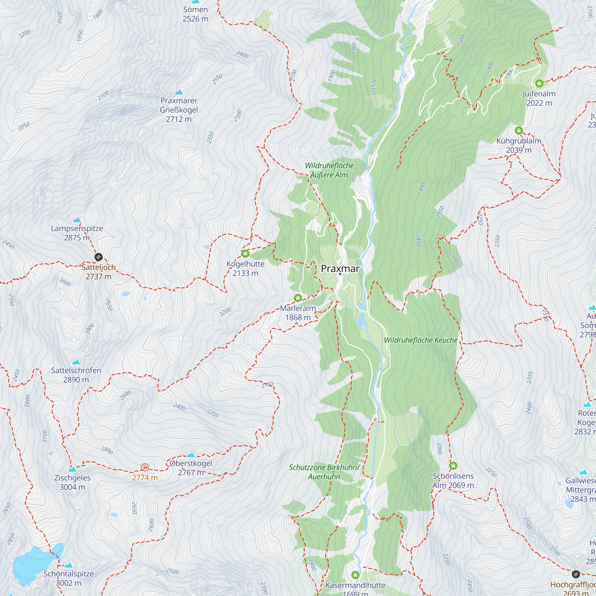 Marleralm map
