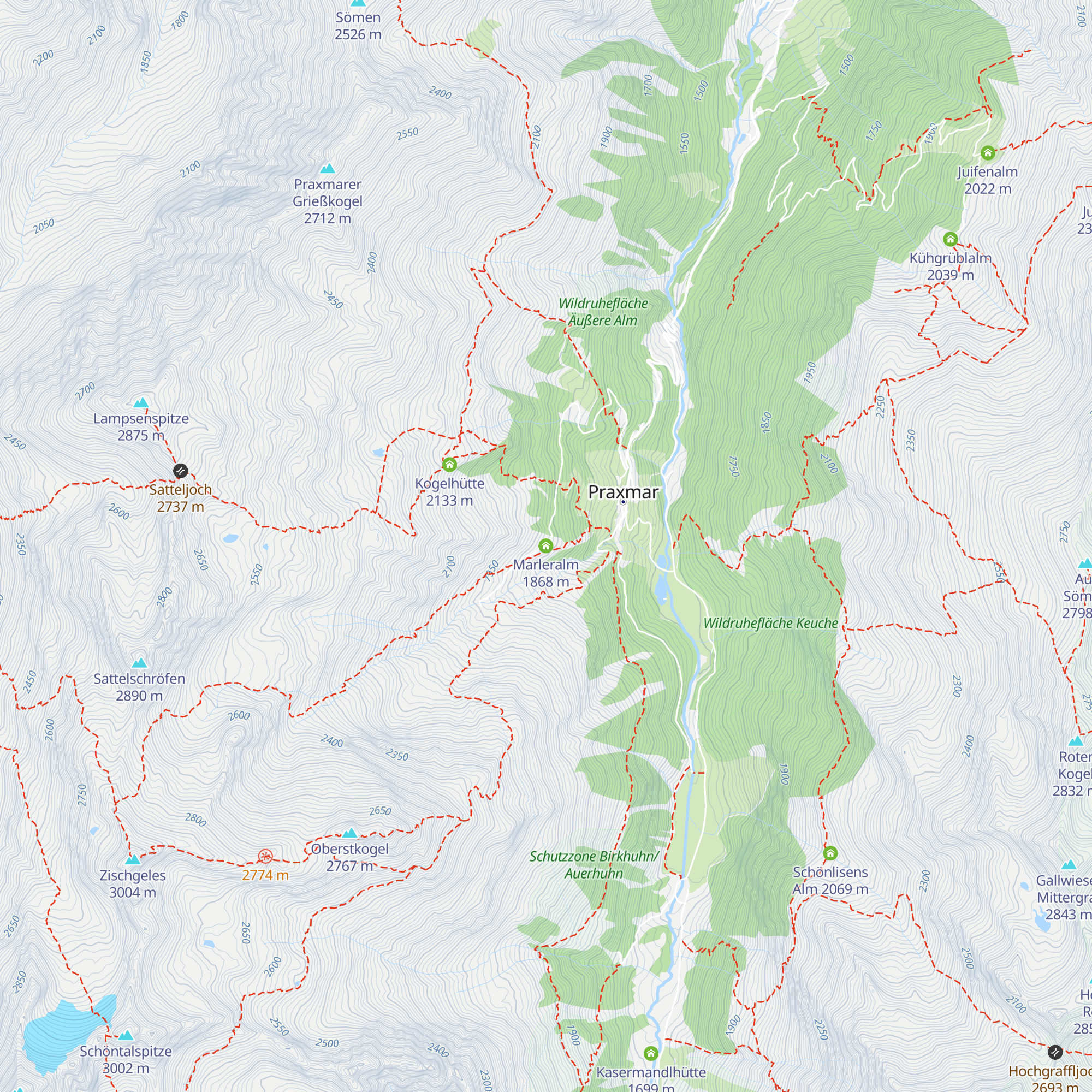 Marleralm map