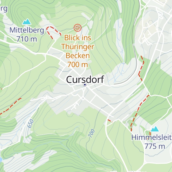 Map of Tourist-Information Cursdorf