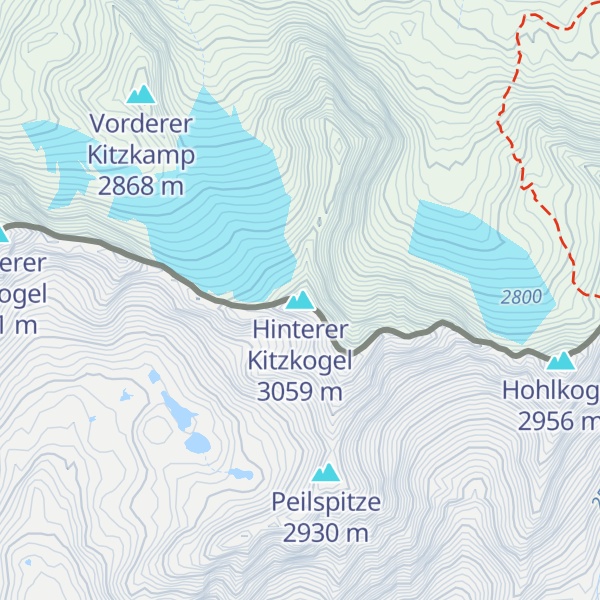 Map of Hinterer Kitzkogel