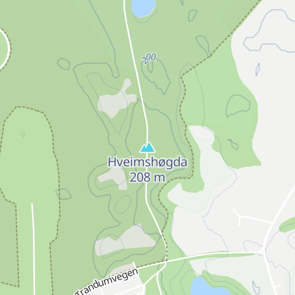 Map of Hveimshøgda