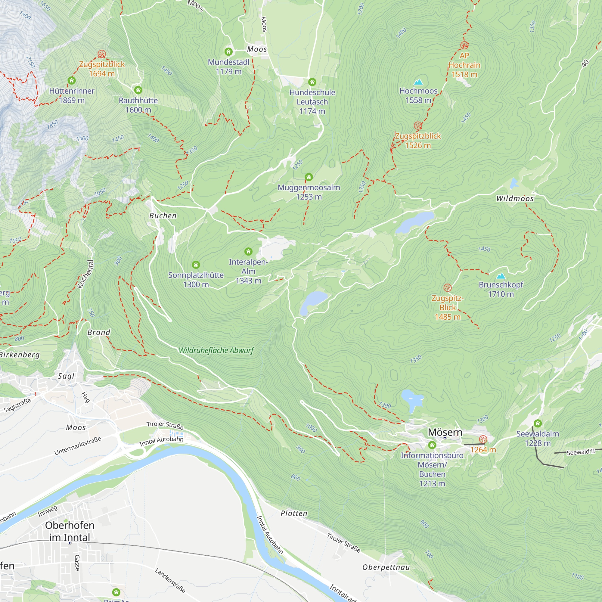 Lottenseehütte map