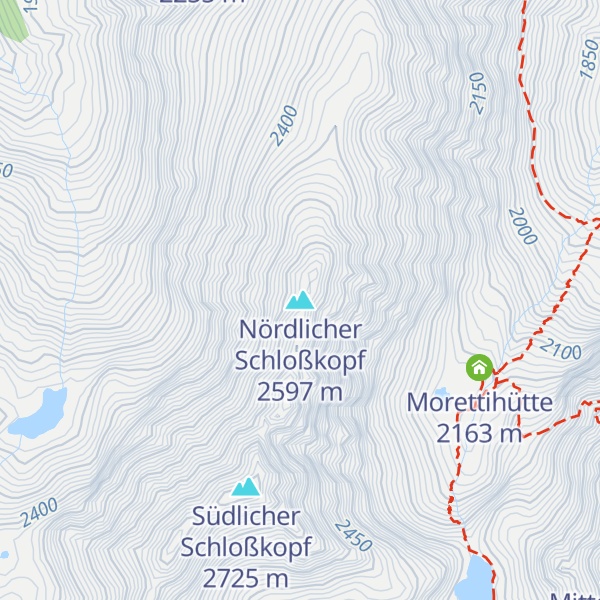 Map of Nördlicher Schloßkopf