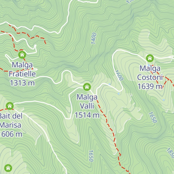 Map of Malga Valli