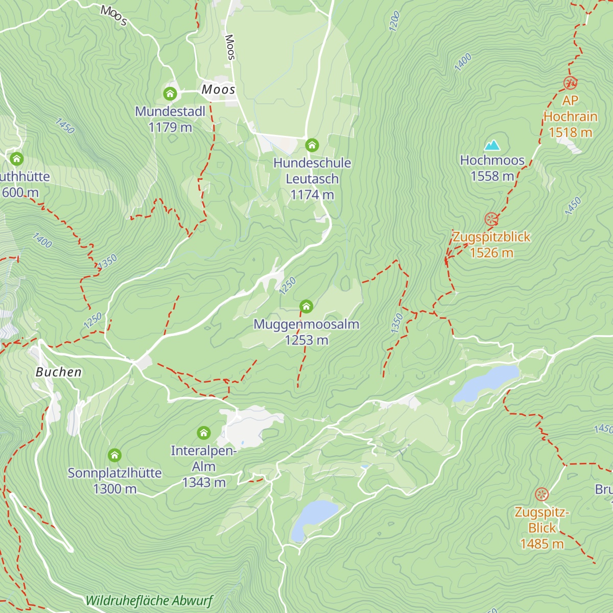 Muggenmoosalm map