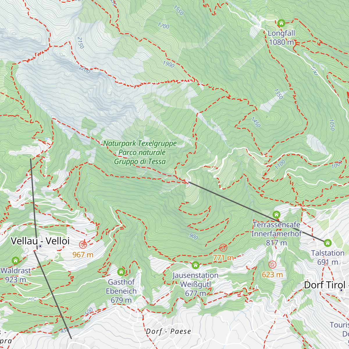 Gasthaus Steinegg map