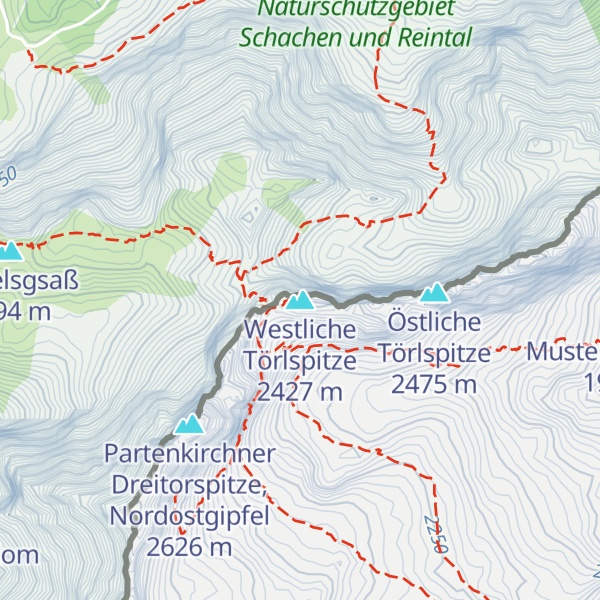 Map of Westliche Törlspitze