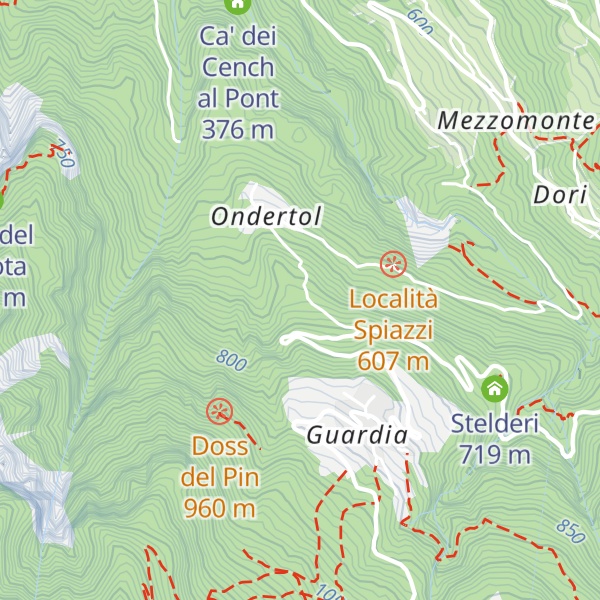 Map of Bait delle Reot