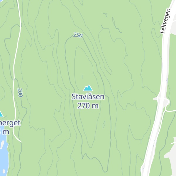 Map of Staviåsen