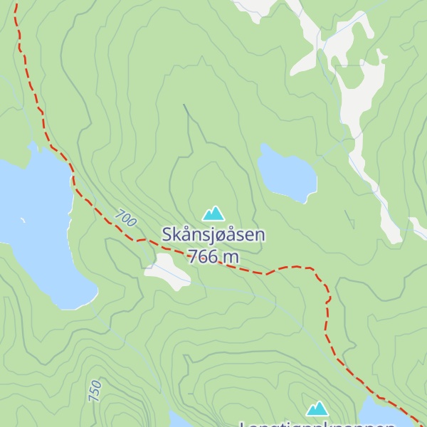 Map of Skånsjøåsen