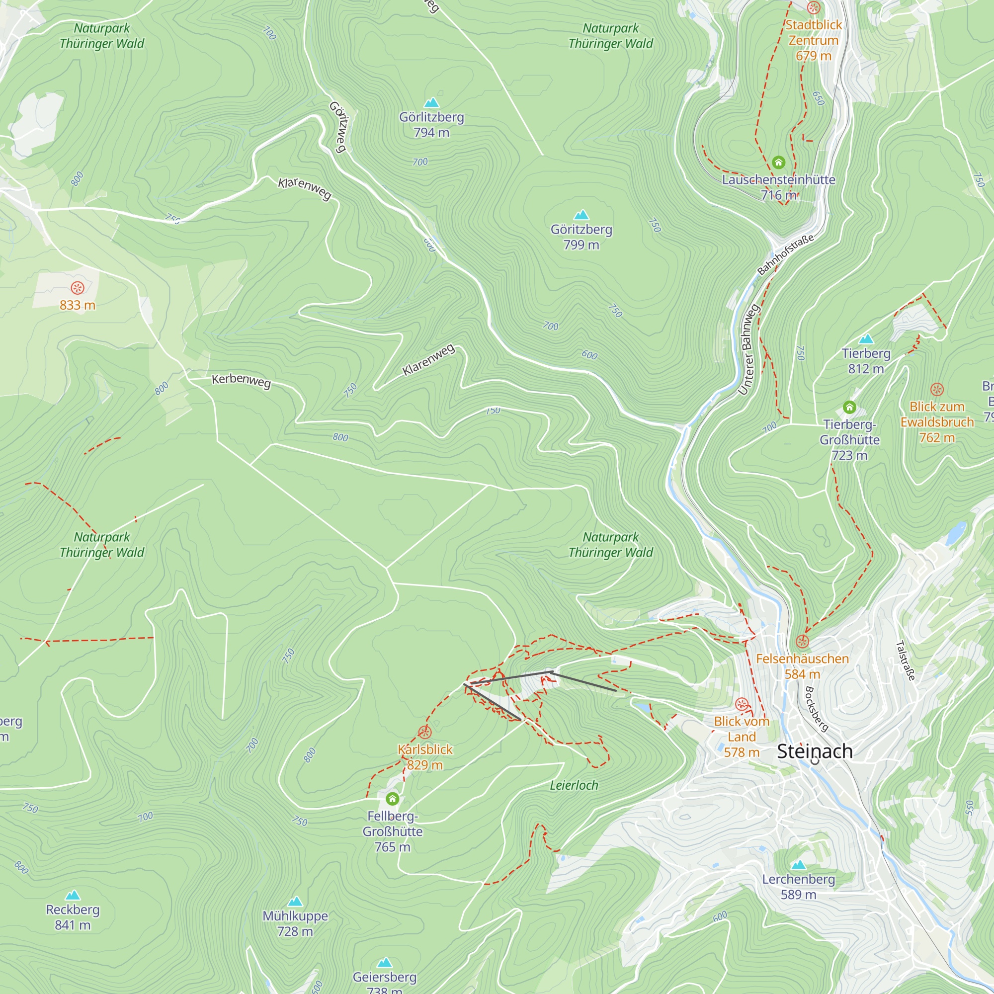 Petershütte map