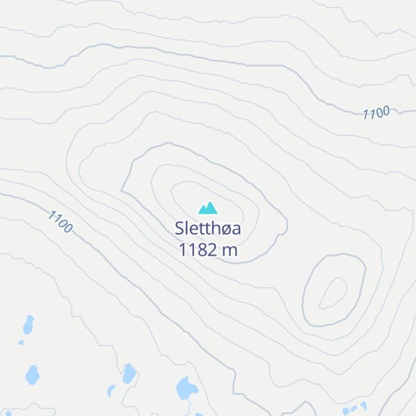 Map of Sletthøa