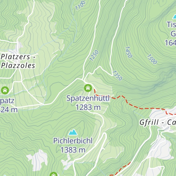 Map of Spatzenhüttl