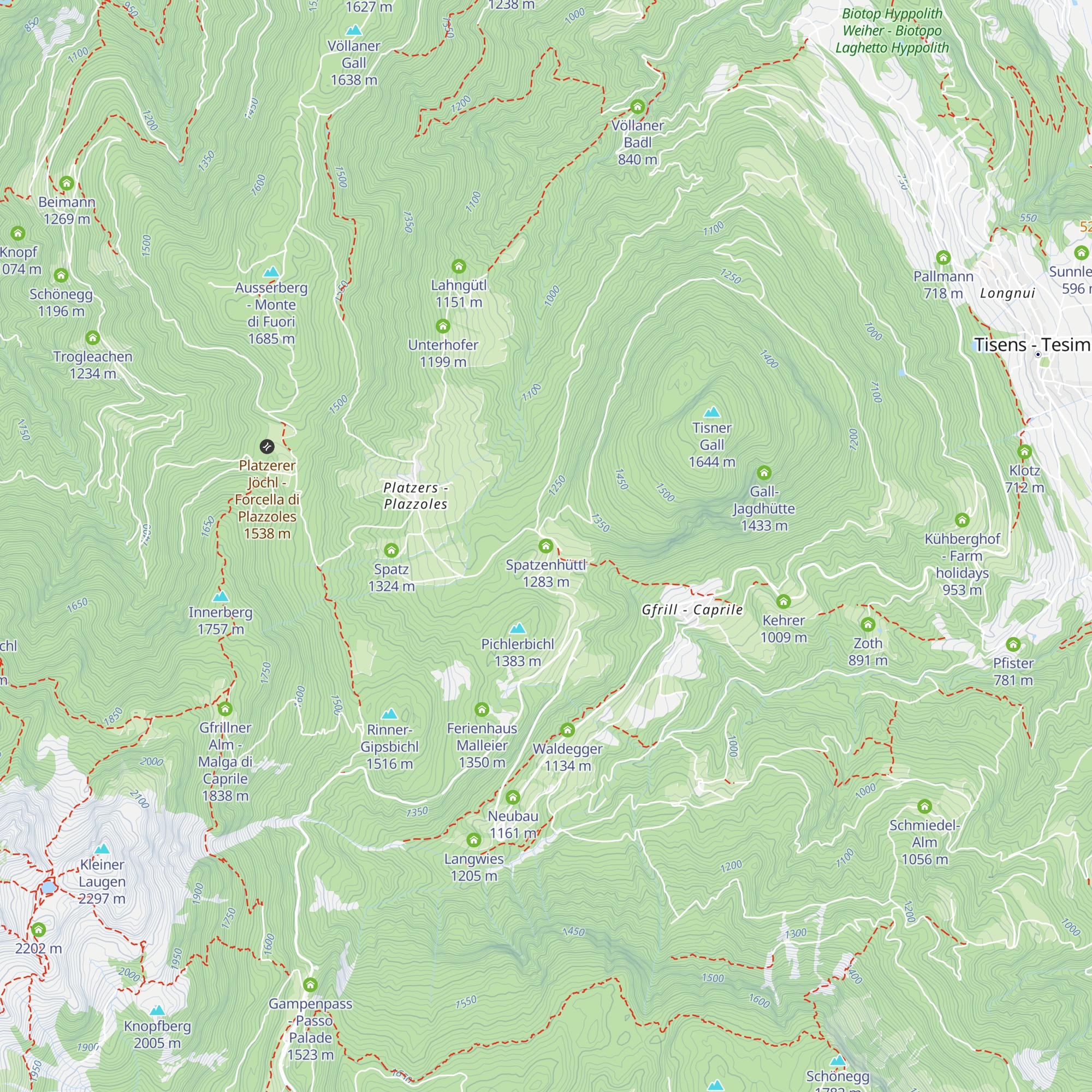 Spatzenhüttl map
