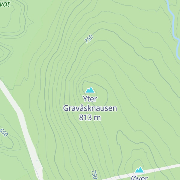 Map of Yter Gravåsknausen